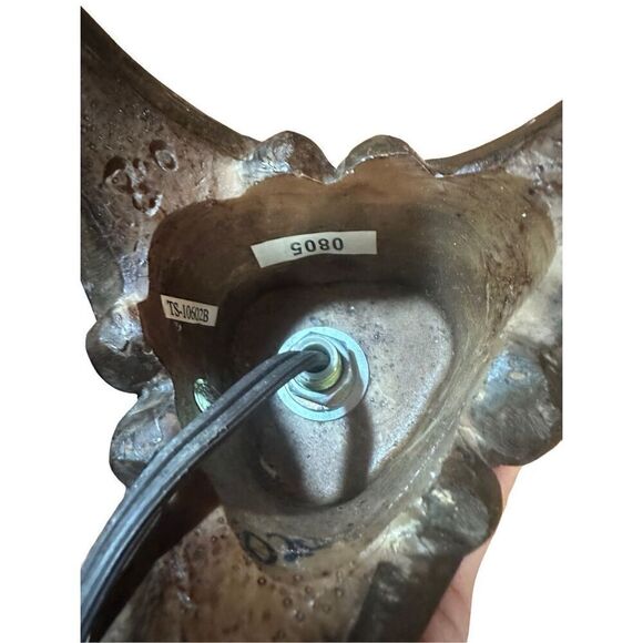 Vintage Wooden 15” desk lamp with marble accent tested/ working - Picture 5 of 8